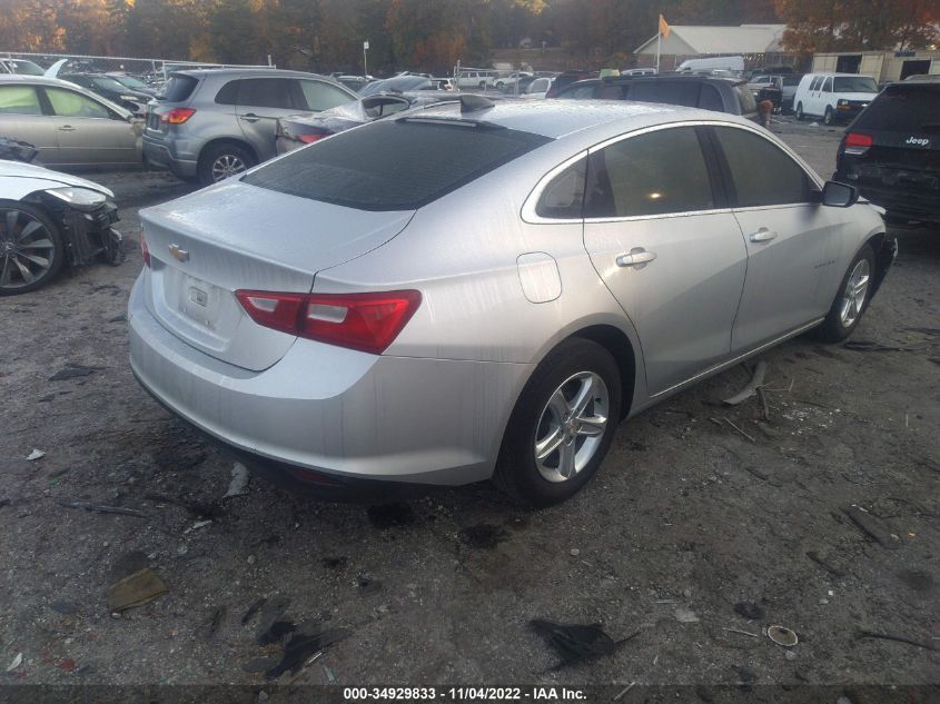 2021 CHEVROLET MALIBU LS VIN: 1G1ZB5ST5MF078324