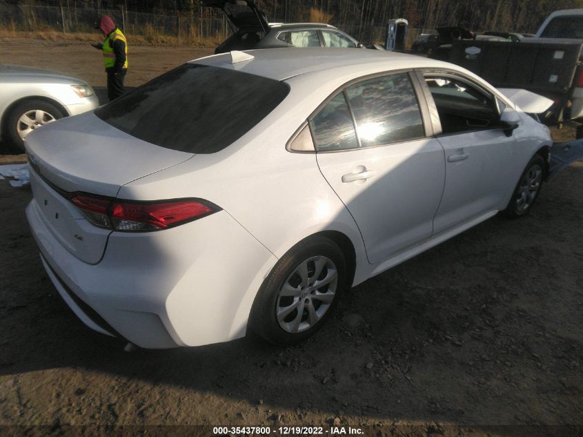 2022 TOYOTA COROLLA LE VIN: 5YFEPMAE4NP301063