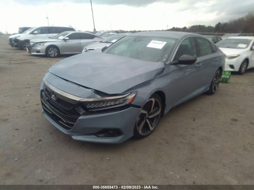 2022 HONDA ACCORD SEDAN SPORT VIN: 1HGCV1F3XNA081954