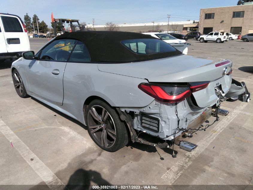 2022 BMW 4 SERIES 430I VIN: WBA23AT02NCH60700