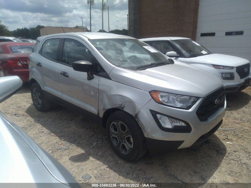 2020 FORD ECOSPORT S VIN: MAJ3S2FE8LC387122