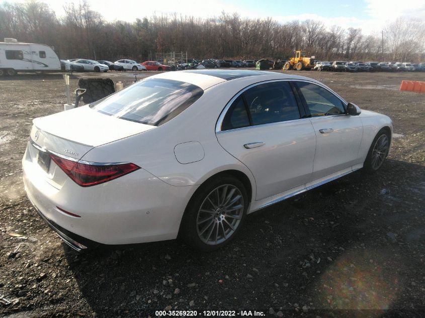 2022 MERCEDES-BENZ S-CLASS S 580 VIN: W1K6G7GB4NA105671