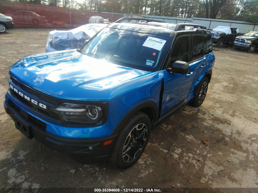 2022 FORD BRONCO SPORT OUTER BANKS VIN: 3FMCR9C65NRD02040