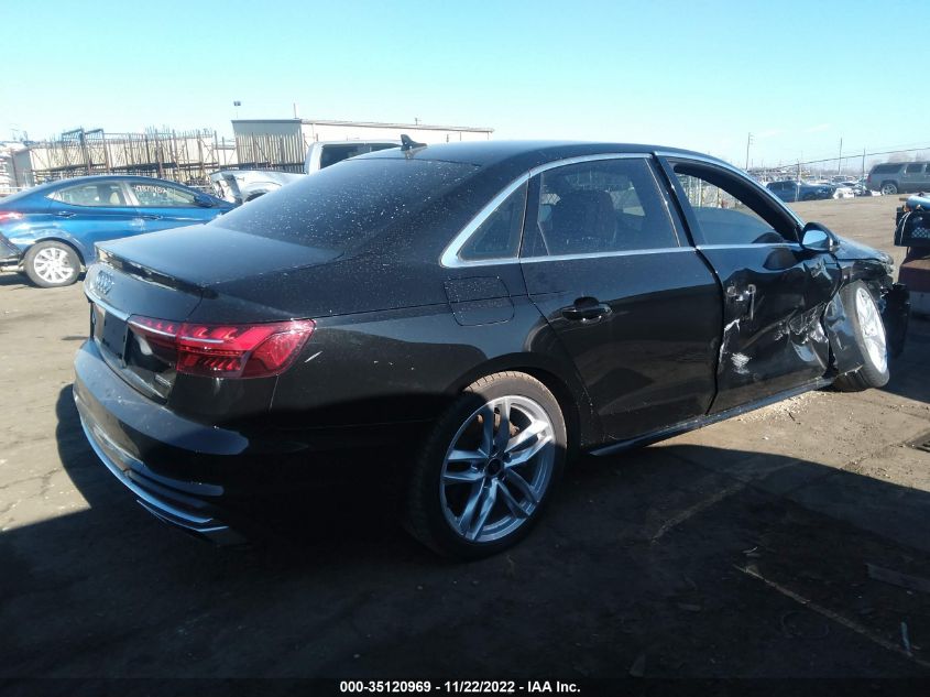 2021 AUDI A4 SEDAN S LINE PREMIUM PLUS VIN: WAUEAAF47MA066948