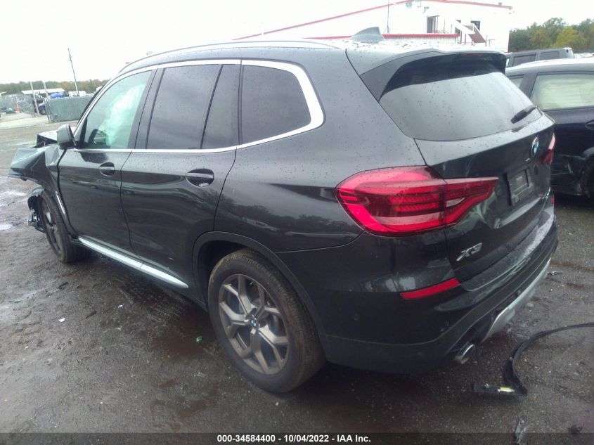 2021 BMW X3 XDRIVE30I VIN: 5UXTY5C09M9H34718