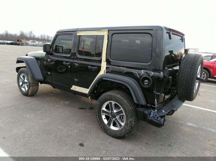 2022 JEEP WRANGLER UNLIMITED HIGH TIDE VIN: 1C4HJXDG3NW204196