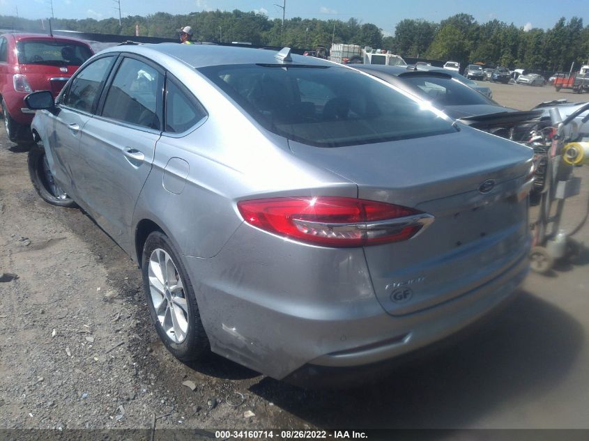 2020 FORD FUSION SE VIN: 3FA6P0HDXLR223363