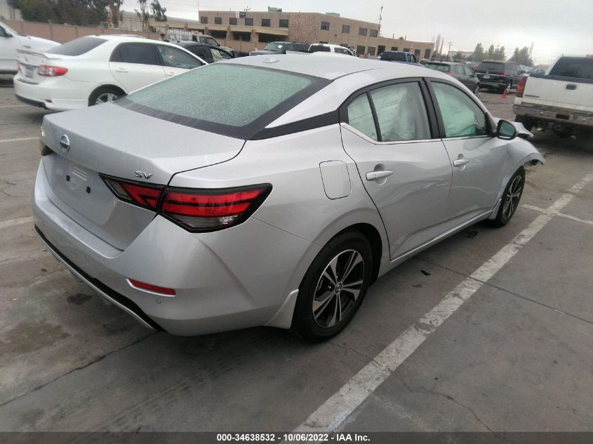 2022 NISSAN SENTRA SV VIN: 3N1AB8CV9NY287584