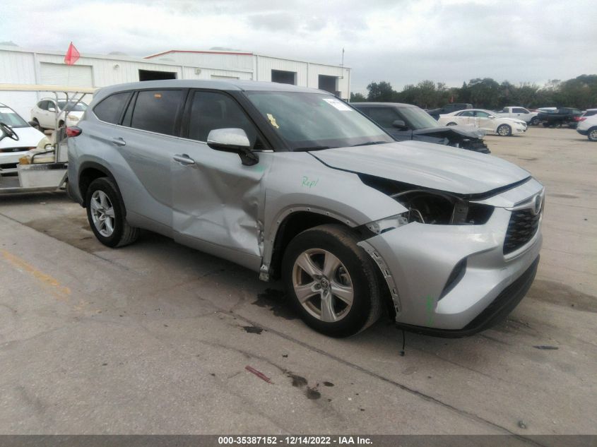 2021 TOYOTA HIGHLANDER L VIN: 5TDCZRAH2MS522191