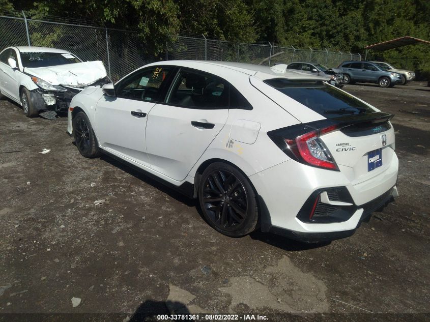 2021 HONDA CIVIC HATCHBACK SPORT TOURING VIN: SHHFK7H94MU225415