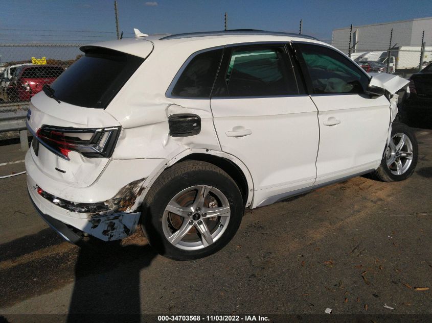 2021 AUDI Q5 PREMIUM VIN: WA1AAAFY8M2096808