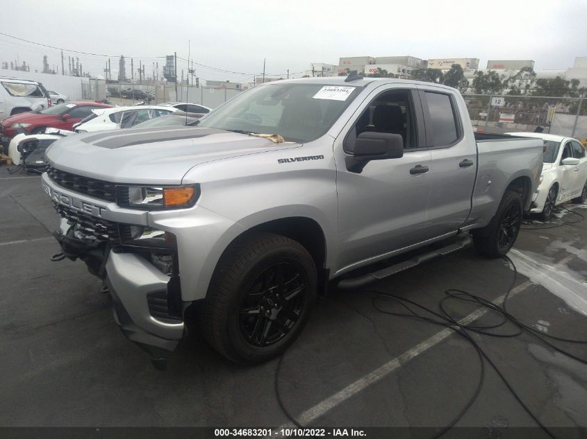 2022 CHEVROLET SILVERADO 1500 LTD CUSTOM VIN: 1GCRWBEK2NZ221596