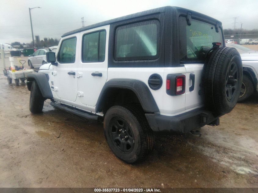2022 JEEP WRANGLER UNLIMITED SPORT VIN: 1C4HJXDN0NW235534