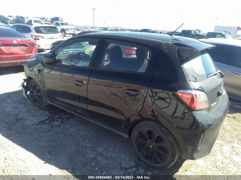 2022 MITSUBISHI MIRAGE SE/BLACK EDITION VIN: ML32AWHJ2NH006299