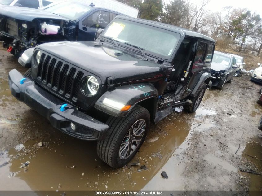 2022 JEEP WRANGLER 4XE UNLIMITED SAHARA HIGH VIN: 1C4JJXP64NW232593