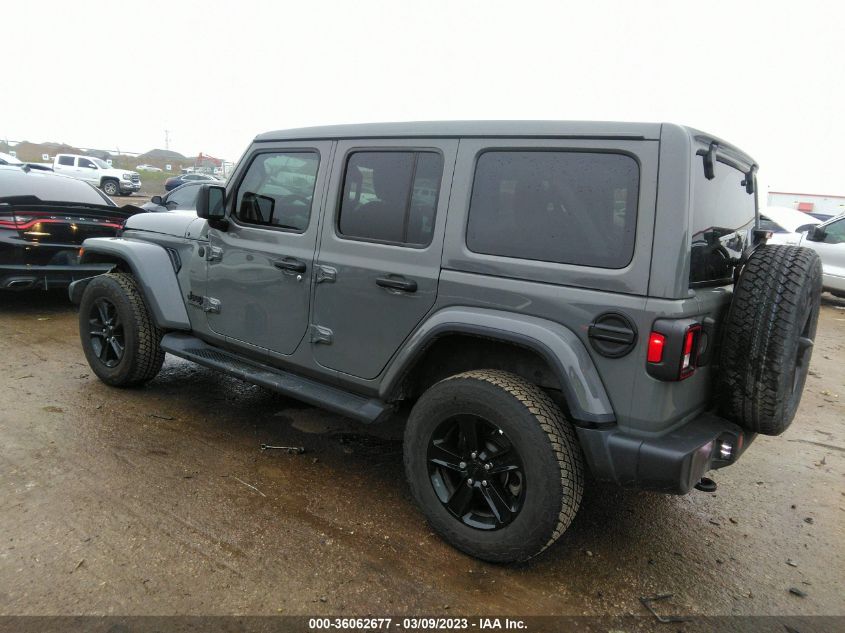 2022 JEEP WRANGLER UNLIMITED SAHARA ALTITUDE VIN: 1C4HJXEG8NW107722