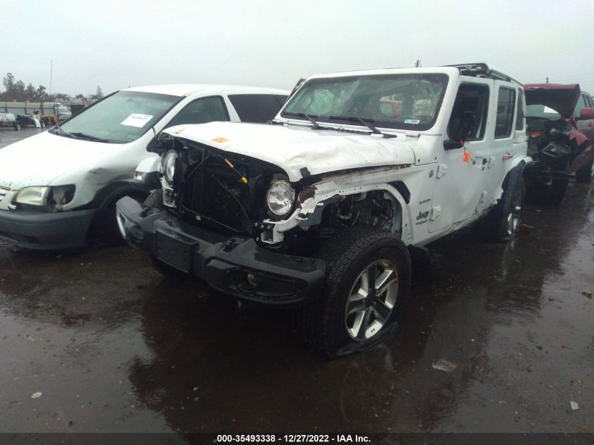 2022 JEEP WRANGLER UNLIMITED SAHARA VIN: 1C4HJXEN9NW118453