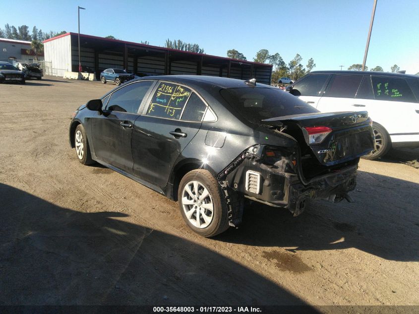 2022 TOYOTA COROLLA LE VIN: JTDEPMAE3NJ213089