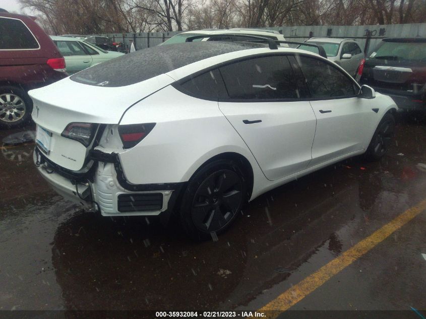 2022 TESLA MODEL 3 LONG RANGE VIN: 5YJ3E1EBXNF114322