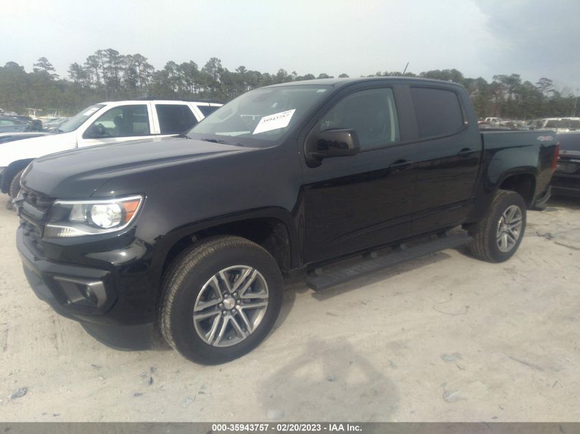 2022 CHEVROLET COLORADO 4WD LT VIN: 1GCGTCEN5N1166544