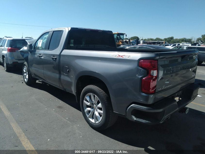 2021 CHEVROLET SILVERADO 1500 CUSTOM VIN: 1GCRYBEF3MZ190449