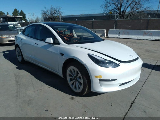 2022 TESLA MODEL 3 VIN: 5YJ3E1EAXNF297535