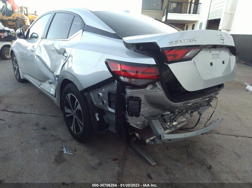 2022 NISSAN SENTRA SV VIN: 3N1AB8CV3NY268545