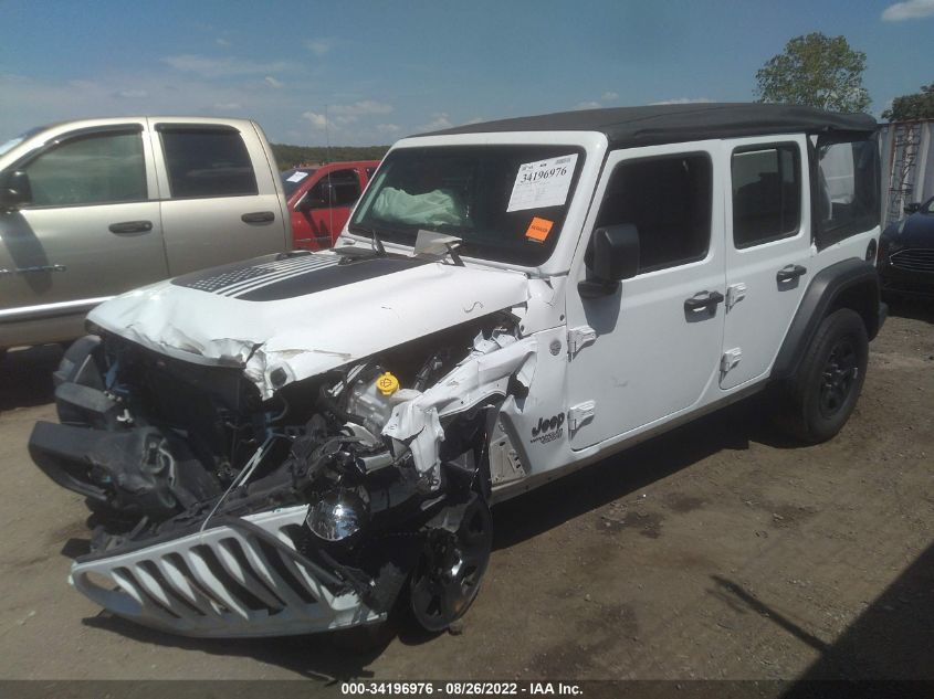 2021 JEEP WRANGLER UNLIMITED SPORT VIN: 1C4HJXDG8MW760454