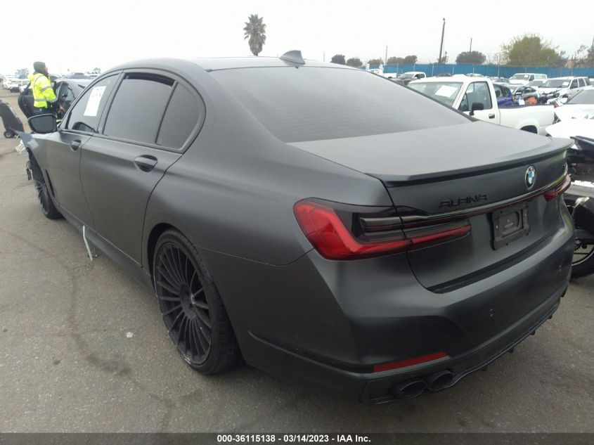 2022 BMW 7 SERIES ALPINA B7 XDRIVE VIN: WBA7U2C10NCH43007
