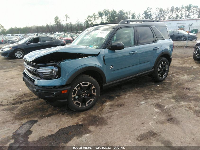 2022 FORD BRONCO SPORT OUTER BANKS VIN: 3FMCR9C65NRE30102