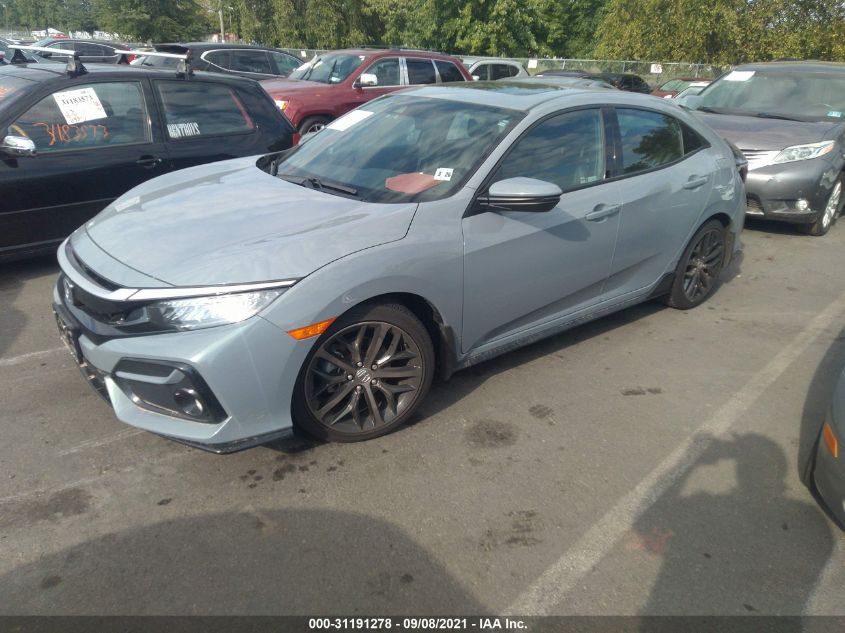 2021 HONDA CIVIC HATCHBACK SPORT TOURING VIN: SHHFK7H96MU400117