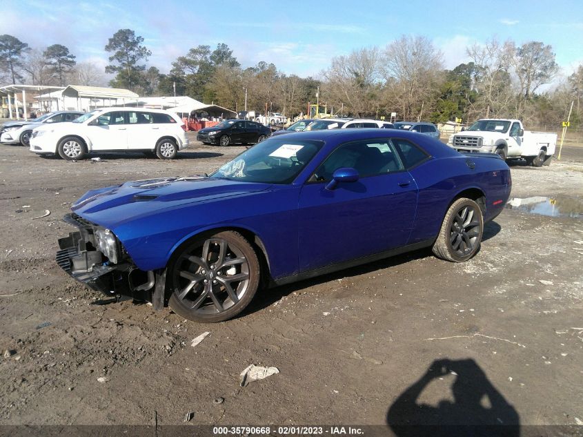 2022 DODGE CHALLENGER SXT VIN: 2C3CDZAG1NH108815