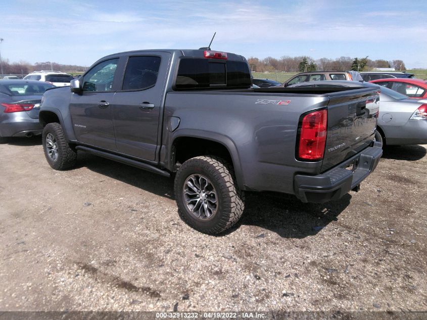 2021 CHEVROLET COLORADO 4WD ZR2 VIN: 1GCGTEEN1M1107596