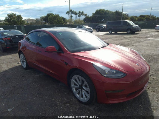 2022 TESLA MODEL 3 VIN: 5YJ3E1EA5NF154413