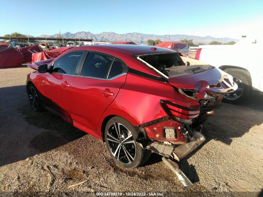 2021 NISSAN SENTRA SR VIN: 3N1AB8DV5MY314079