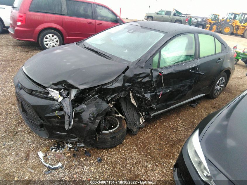 2022 TOYOTA COROLLA HYBRID LE VIN: JTDEAMDE0NJ047174