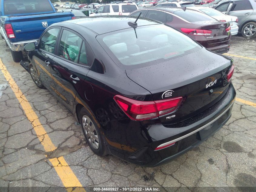 2022 KIA RIO S VIN: 3KPA24AD7NE440075