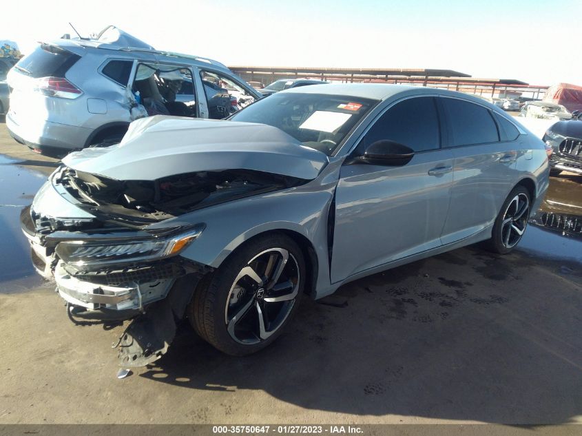2021 HONDA ACCORD SEDAN SPORT VIN: 1HGCV1F3XMA100288