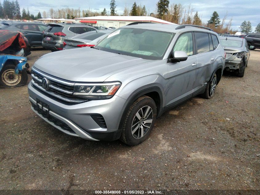 2022 VOLKSWAGEN ATLAS 2.0T SE VIN: 1V2LP2CA0NC514301