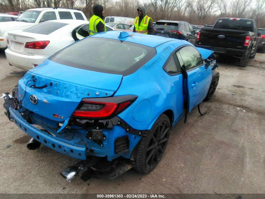 2022 TOYOTA GR86 PREMIUM VIN: JF1ZNBE1XN9755316