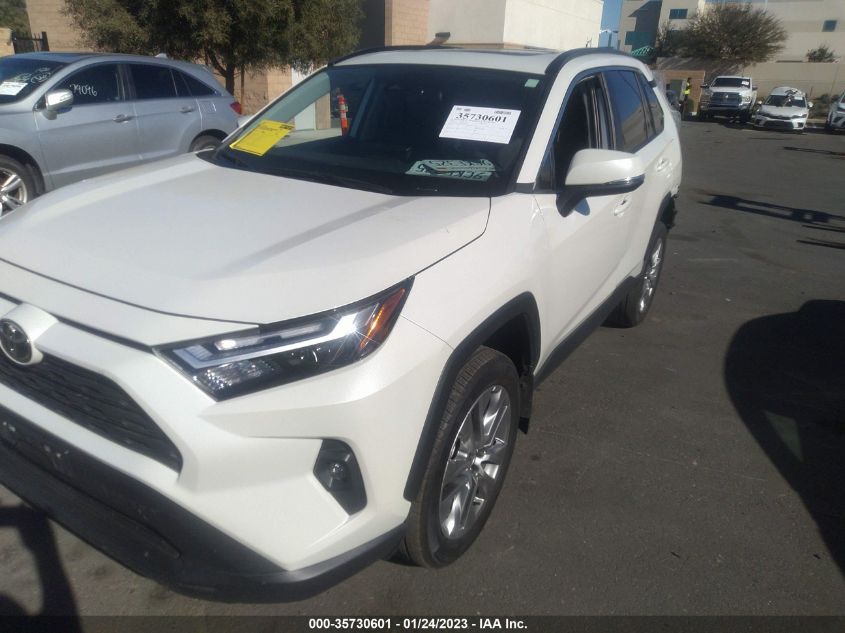 2022 TOYOTA RAV4 XLE PREMIUM VIN: 2T3C1RFV3NW214288