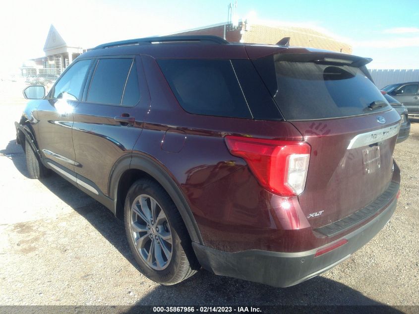 2022 FORD EXPLORER XLT VIN: 1FMSK7DH2NGA36228