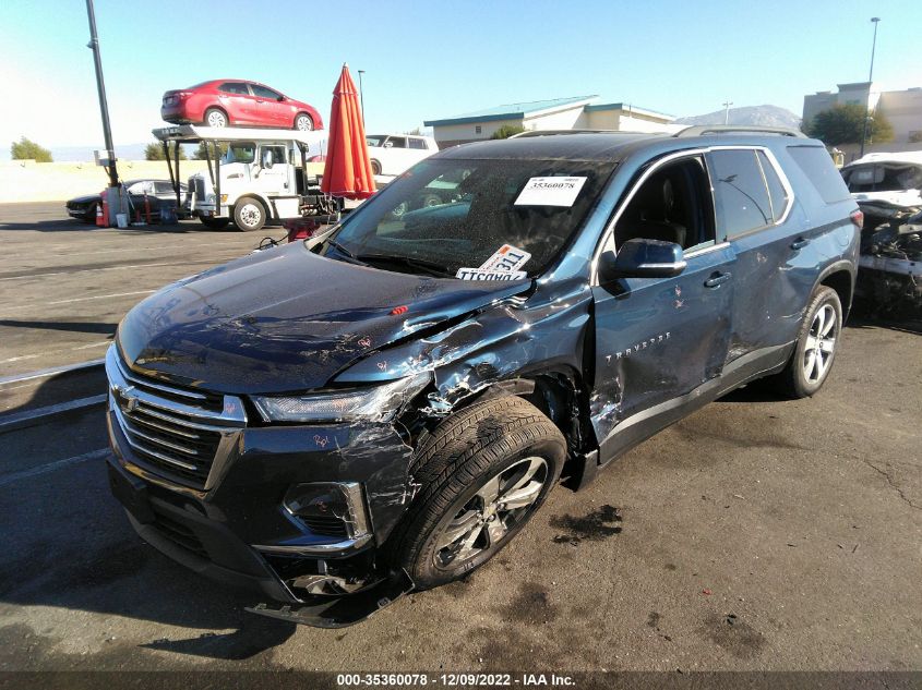 2023 CHEVROLET TRAVERSE LT LEATHER VIN: 1GNEVHKW5PJ126843