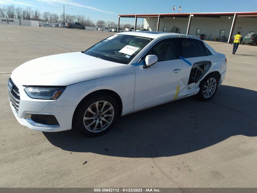 2021 AUDI A4 SEDAN PREMIUM VIN: WAUABAF49MA059978