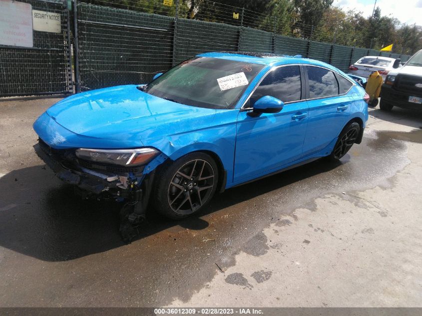 2022 HONDA CIVIC HATCHBACK SPORT TOURING VIN: 19XFL1H80NE017381