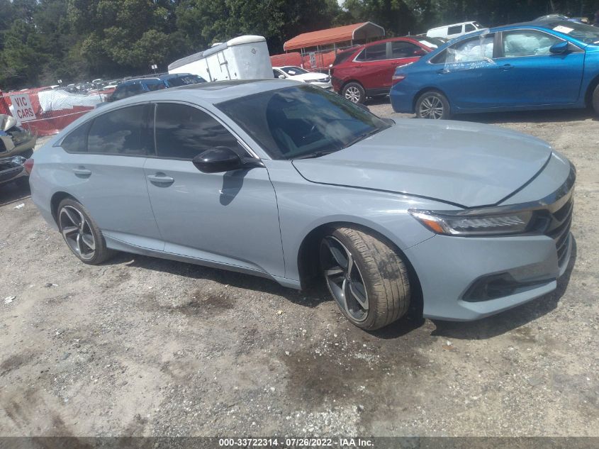 2021 HONDA ACCORD SEDAN SPORT VIN: 1HGCV2F32MA009621