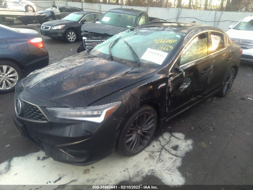 2022 ACURA ILX PACKAGE VIN: 19UDE2F89NA003316