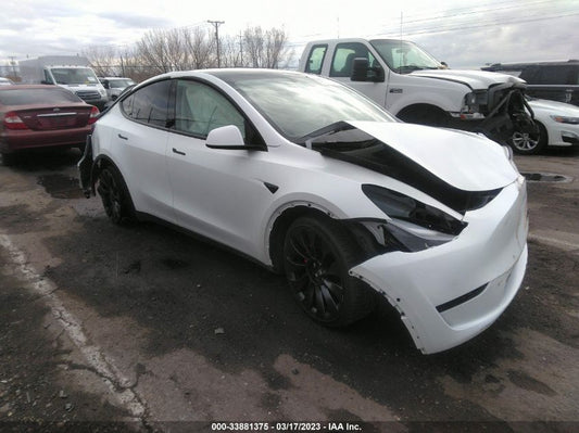 2022 TESLA MODEL Y PERFORMANCE VIN: 7SAYGDEF9NF404784
