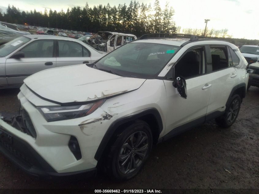 2022 TOYOTA RAV4 HYBRID XLE PREMIUM VIN: 2T3B6RFV1NW030139
