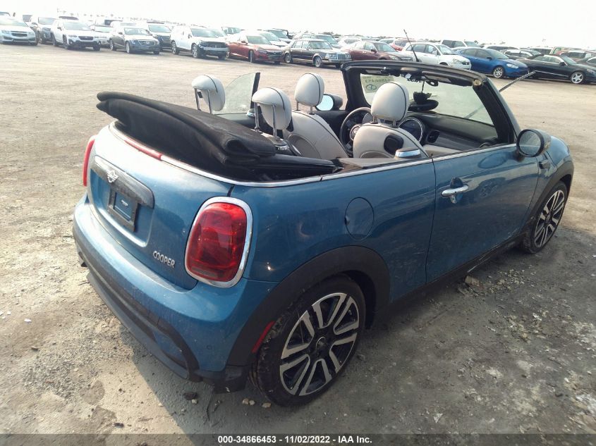 2022 MINI CONVERTIBLE COOPER VIN: WMW23DL0XN3N80122